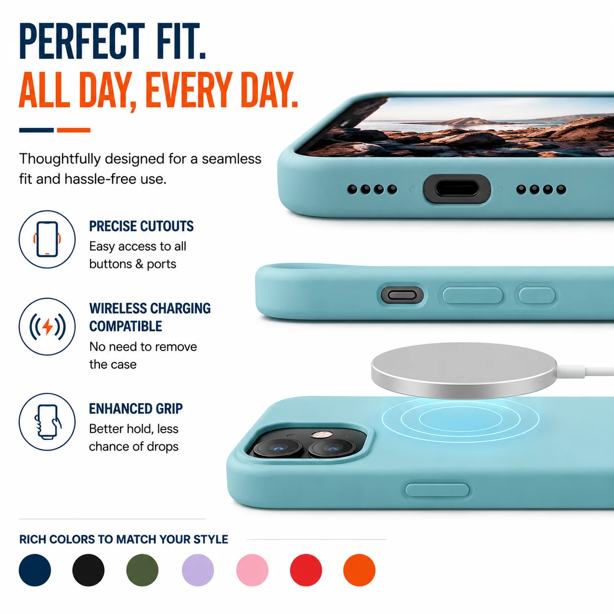 Buy Liquid Silicone Case iPhone – Soft Touch and Shockproof for All iPhone Models - Image 5