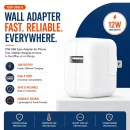 12W USB Type Adapter for iPhone – Fast Charging with Overheating Protection